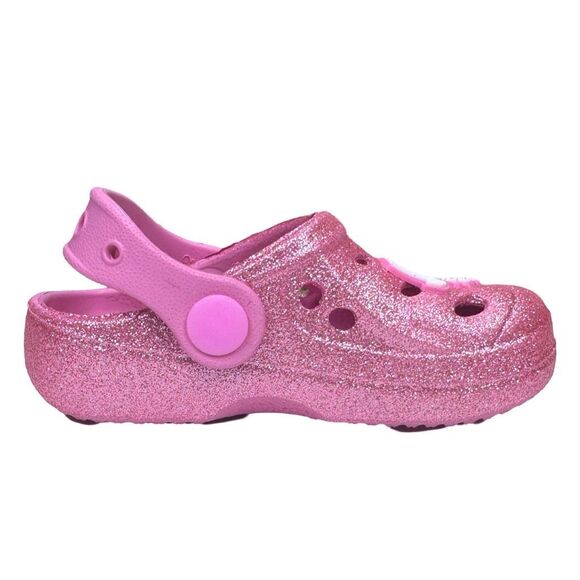 Juicy x Juicy Couture Lil Cool Pink Glitter Clogs - Size 5 Toddler - Picture 5 of 8